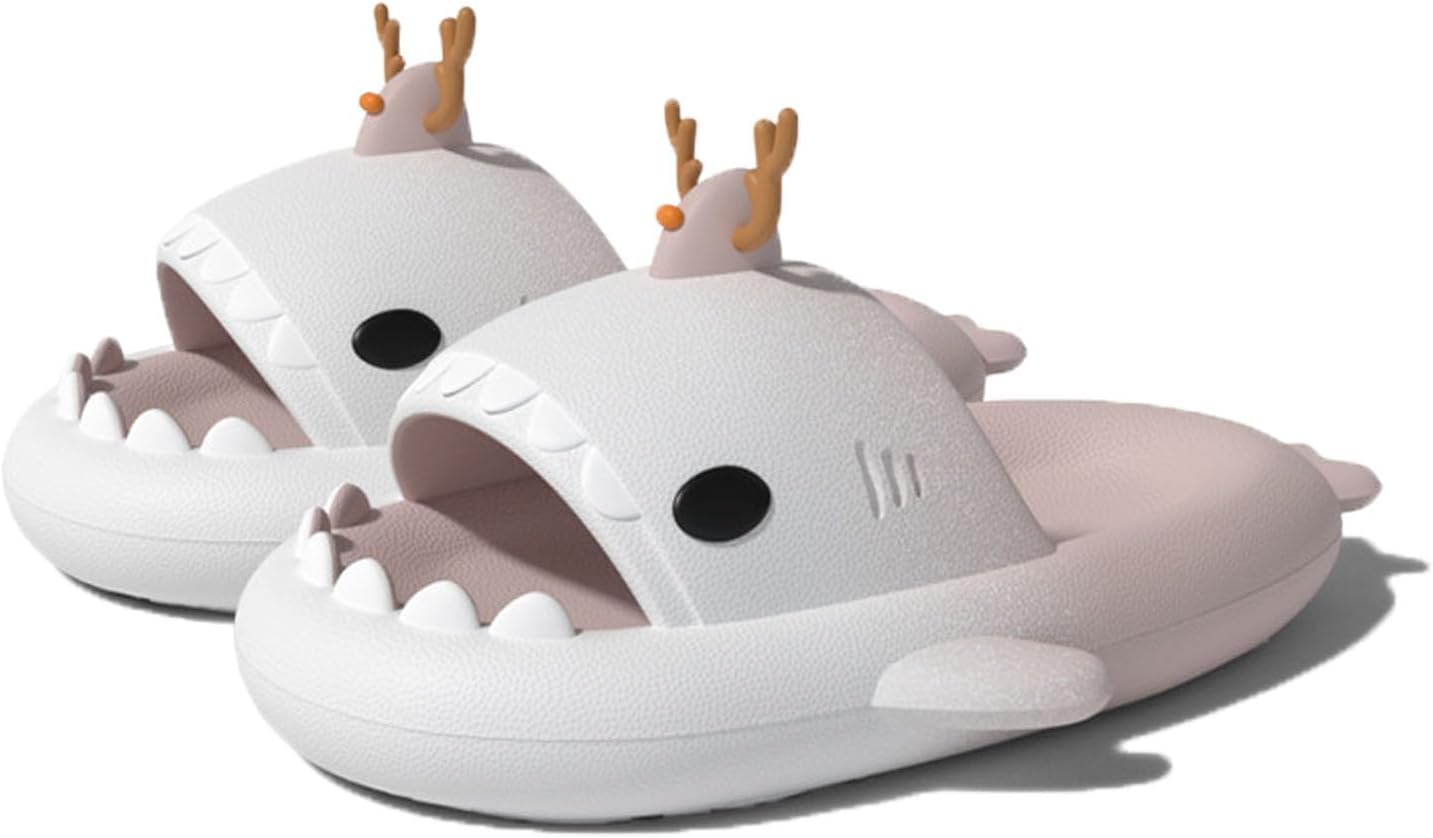 

Унисекс сандалии с изображением акулы, оригинальные улучшенные, противоскользящие, быстросохнущие, для женщин и мужчин, светло-голубые, размер универсальный 6-13 Generic