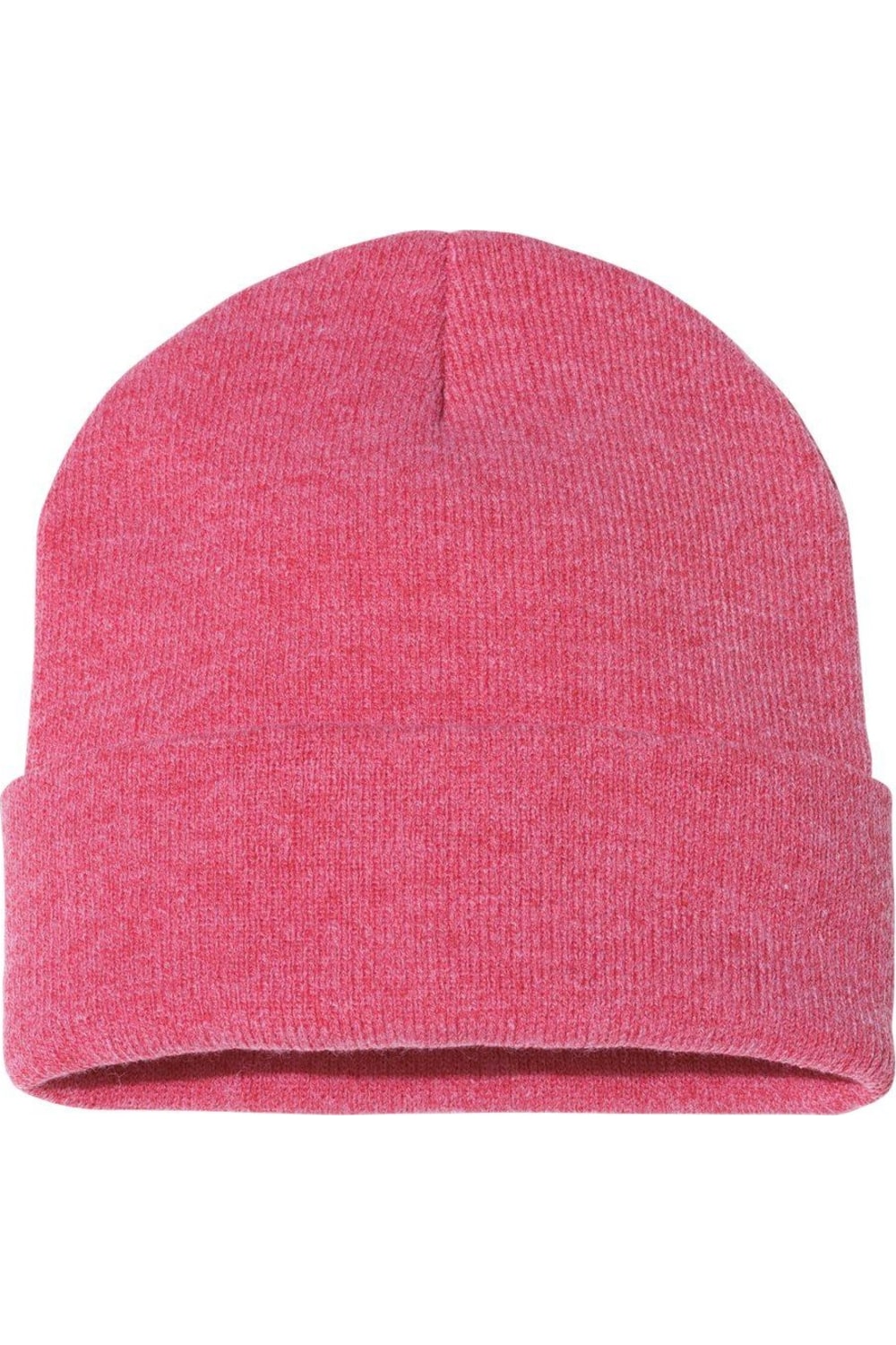 

Шапка-бини Sportsman Solid 12 с манжетами, цвет heather red