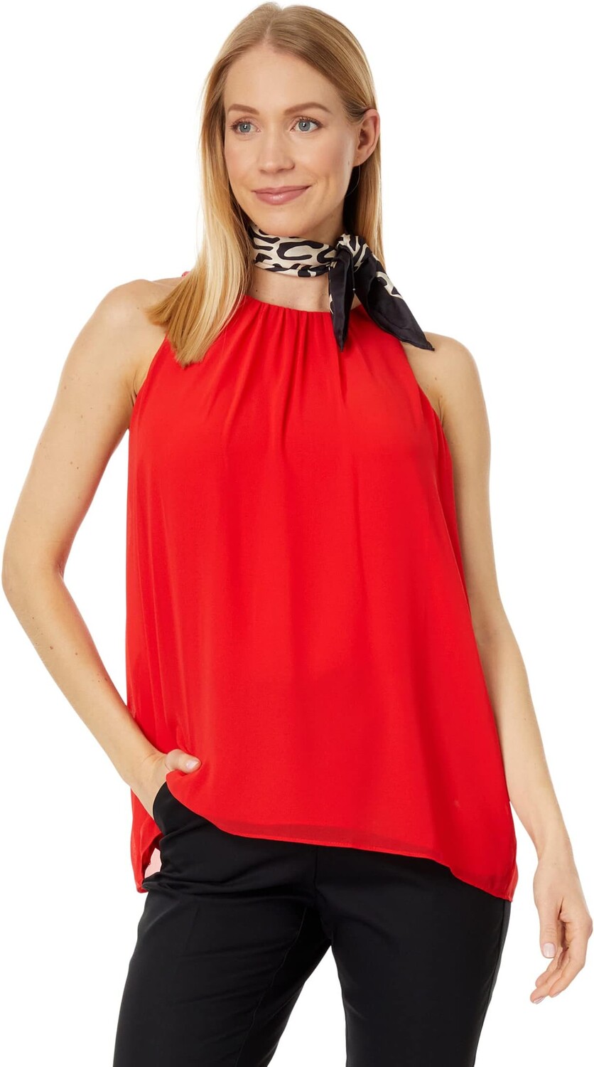 

Топ Vince Camuto Sleeveless Chiffon Shell, цвет Fiery Red