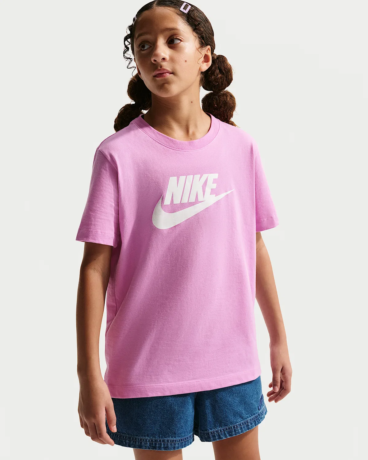 Детская футболка Nike Sportswear, Light Magenta — фото 2