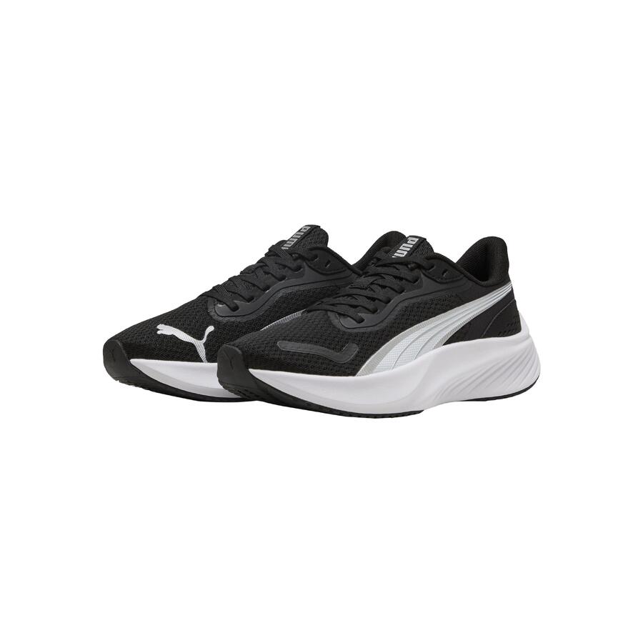 Детские кроссовки для дома PUMA Pounce Lite Jr 401512 01, черно-белые — фото 3