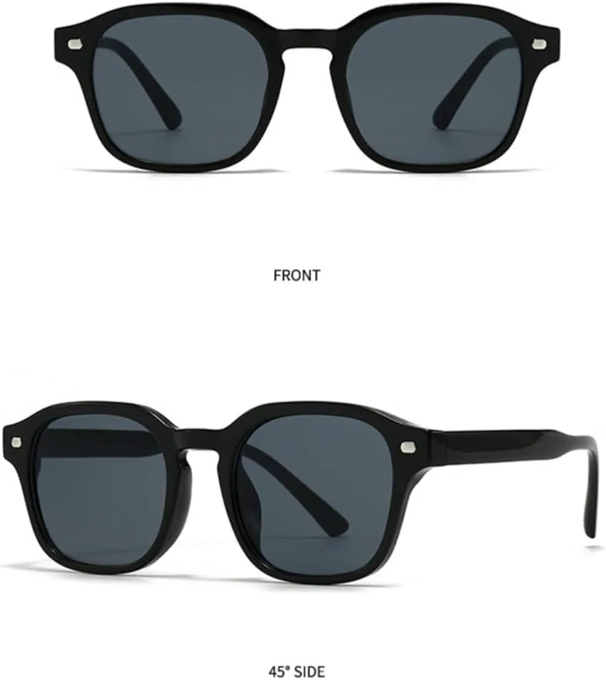 

Солнцезащитные очки для мужчин и женщин - защита UV400 - линзы Rivets с желто-синим градиентом для занятий спортом на открытом воздухе и вождения DSVIGF, Grey Grey