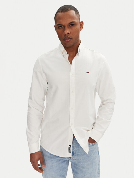 

Рубашка обычного кроя DM0DM21298 Tommy Jeans, белый