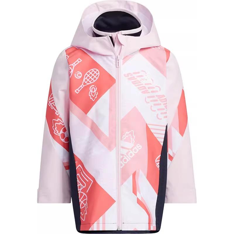 Ветровка детская Adidas, розовый — фото 2
