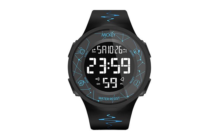 

Disney Часы Song Series Electronic Movement Silicone Strap Watch Unisex Black Dial