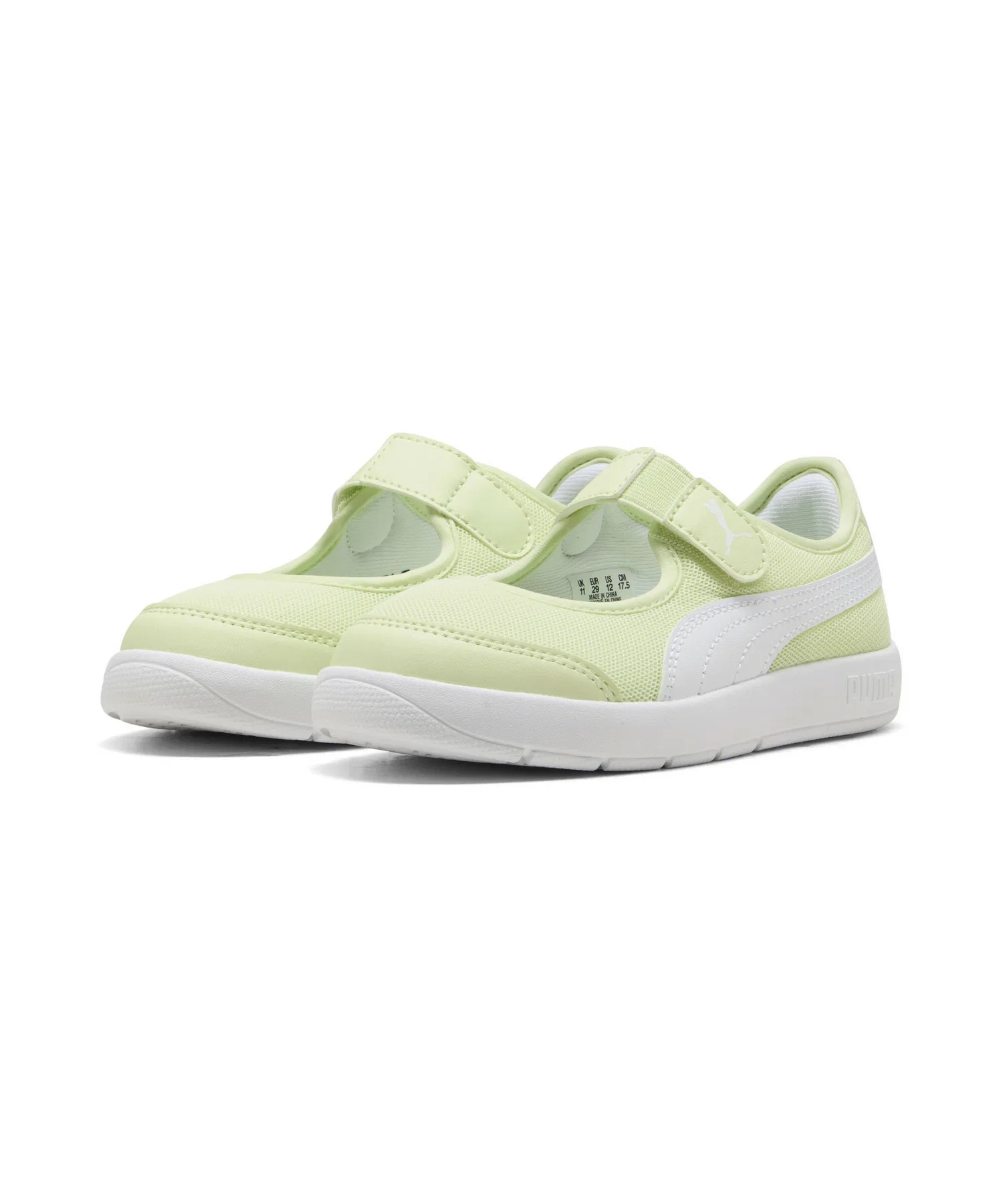 Детские кроссовки PUMA Courtflex V3 Lina для девочек 17-21 см зелёные — фото 2