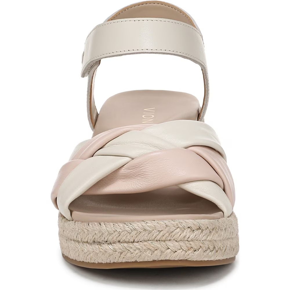 Босоножки на танкетке Saratoga wedge sandal Vionic, cream / cameo rose leather — фото 2