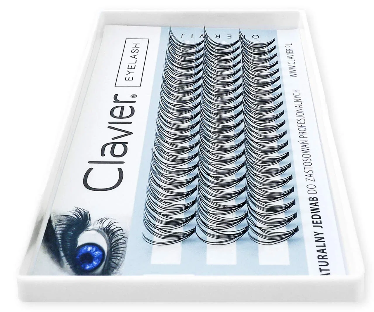 Накладные ресницы-пучки «C-Curl Classic» из шелка от Clavier Clavier