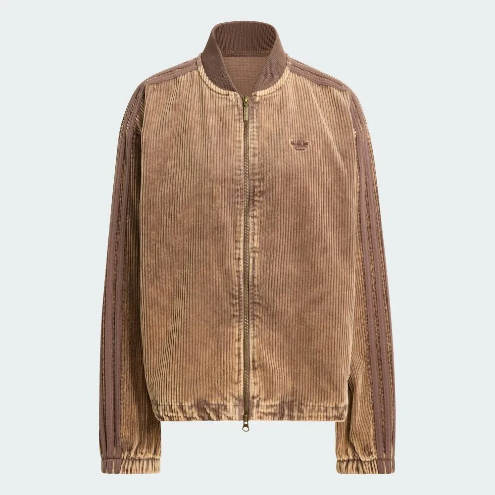 Куртка Corduroy SST Adidas, brown — фото 4