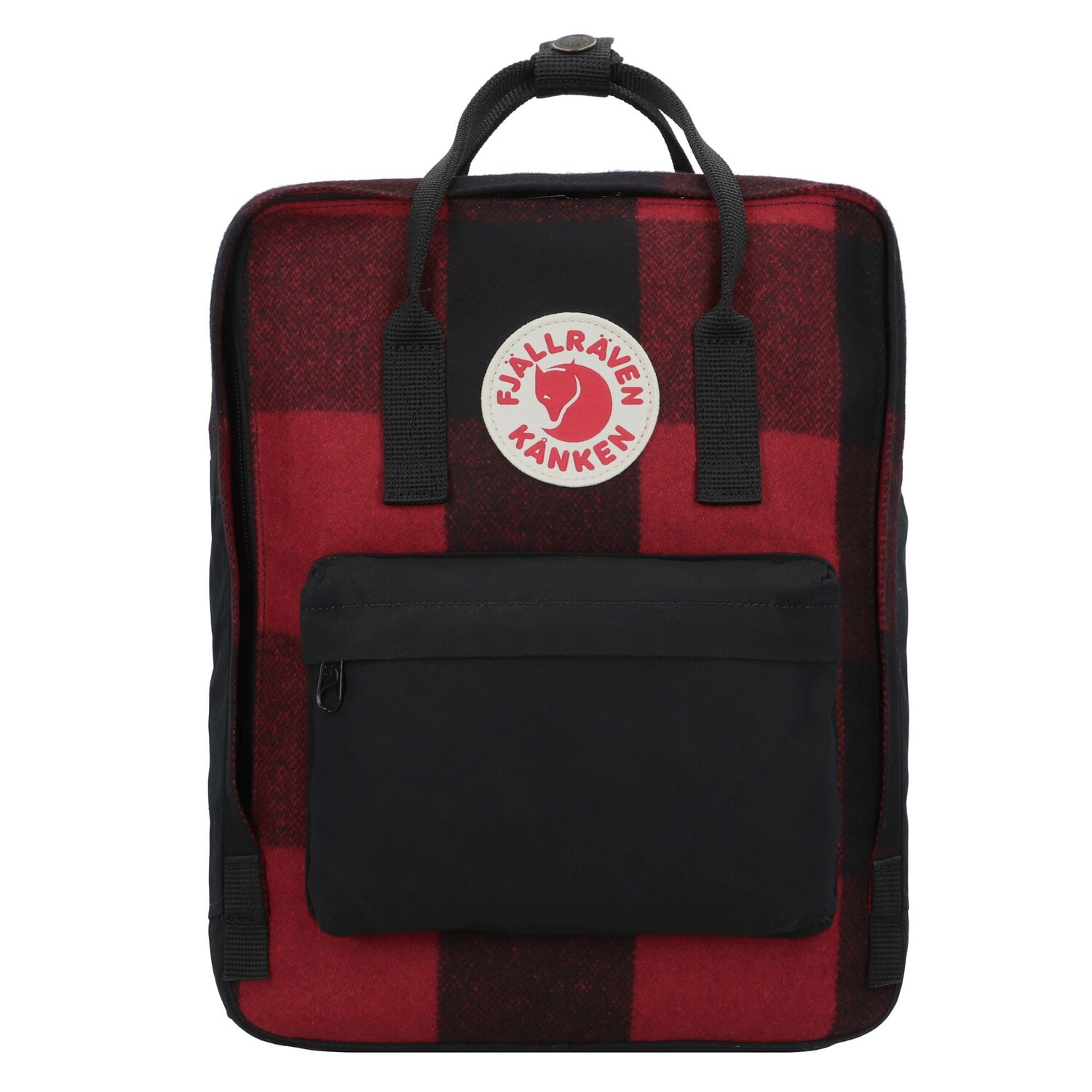 

Рюкзак FJÄLLRÄVEN Kanken Re Wool City 35 cm, цвет red black