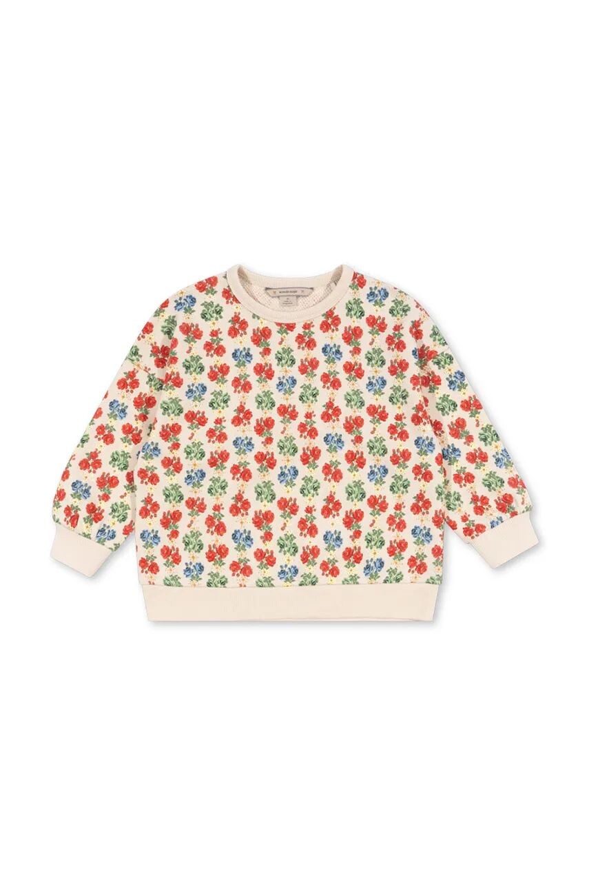 

Хлопковая толстовка Konges Sløjd для мальчиков LOUPY LOU SEATSHIRT GOTS, бежевый