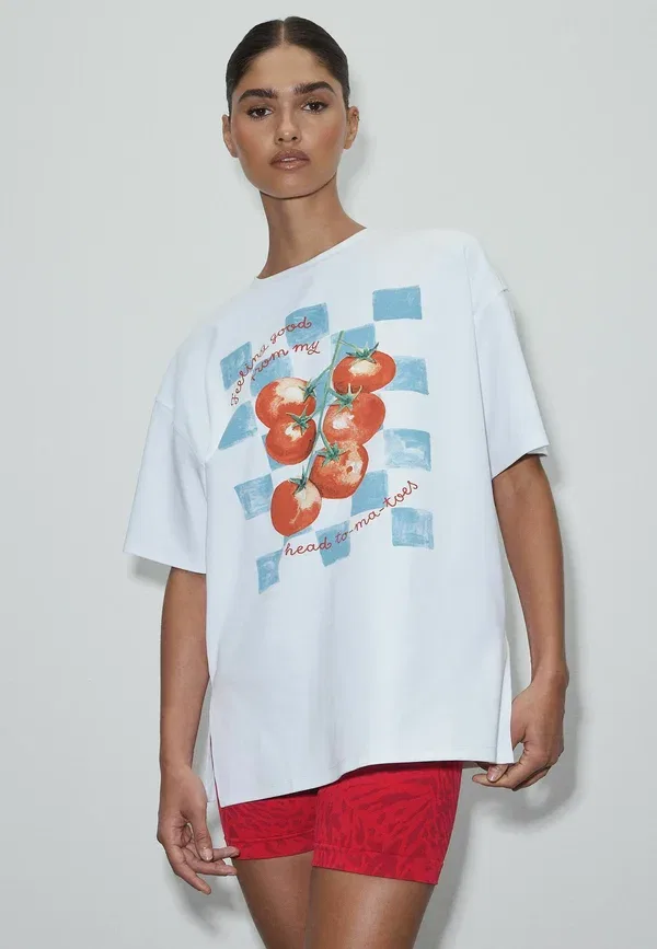 Футболка с принтом Next, active white tomato, белый