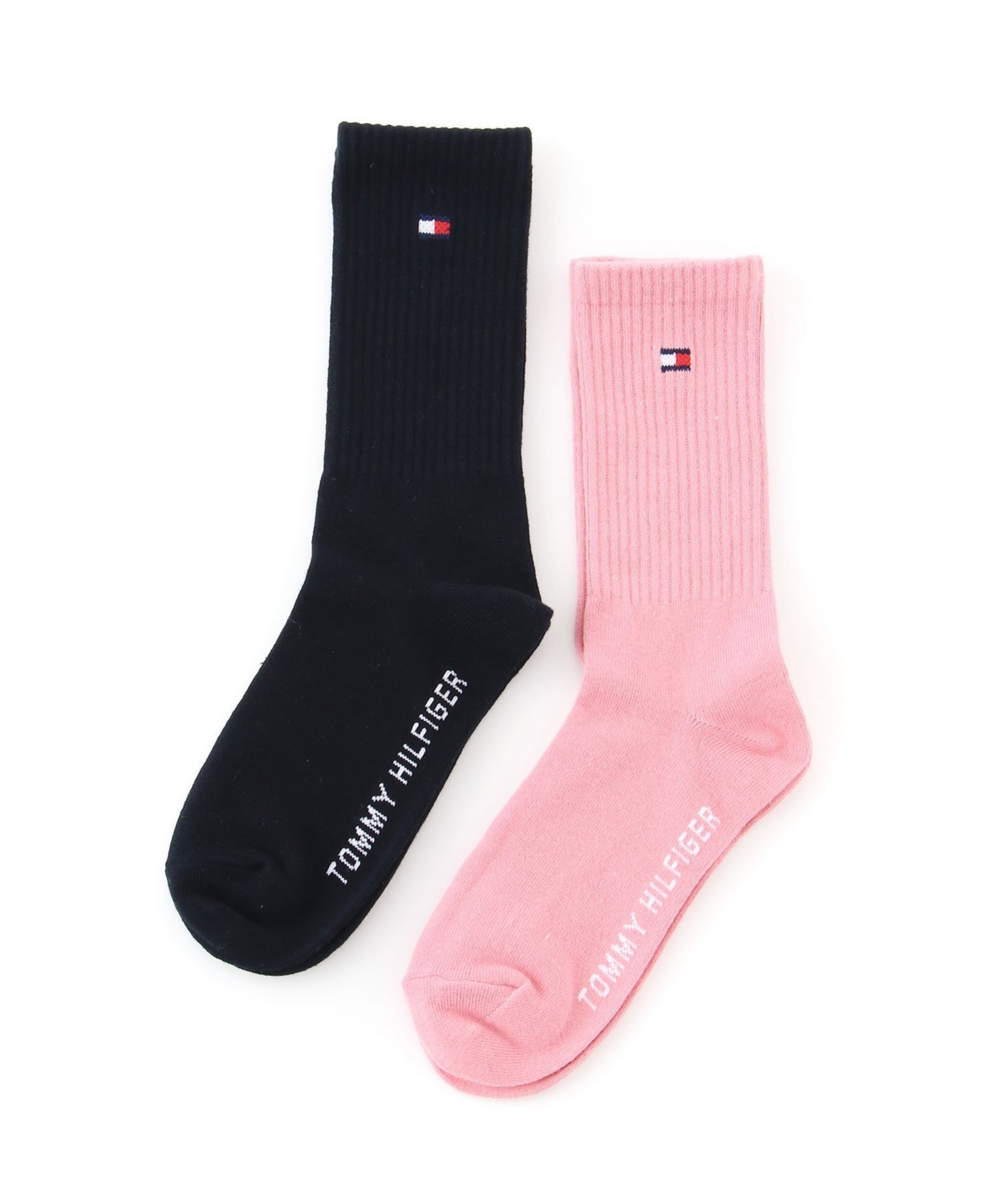 Носки длиной в четверть длины (комплект из 2 пар) Tommy Hilfiger, Coral x Navy