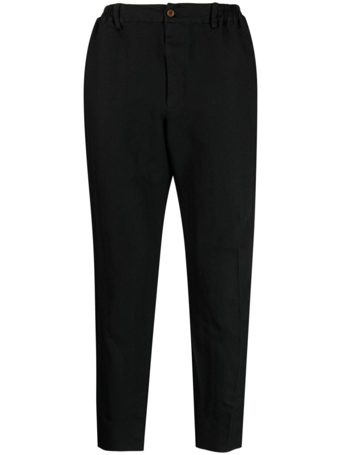 

Black Comme Des Garçons зауженные брюки с узором шеврон, черный