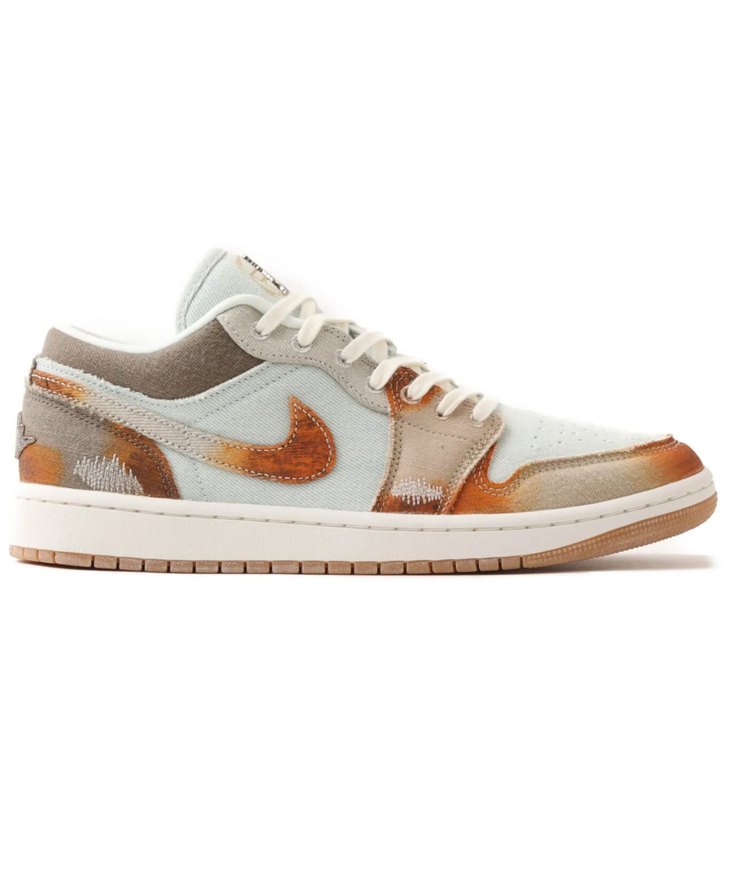 Унисекс кроссовки Air Jordan 1 Low SE с эффектом потертости JORDAN BRAND разноцветные — фото 4