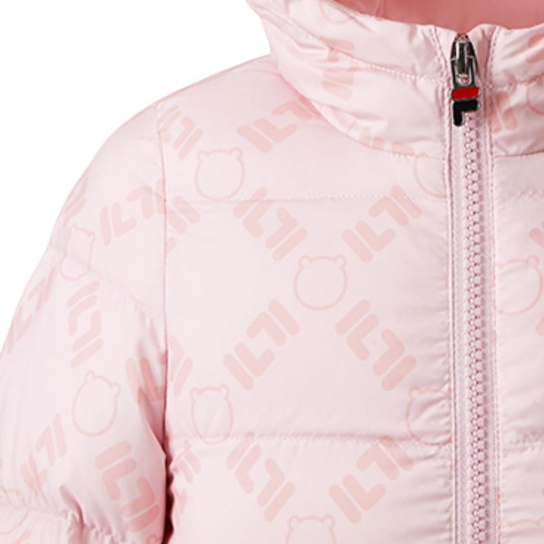 FILA KIDS Розовая пуховая куртка для младенцев и малышей Pink Infant And Toddler — фото 4