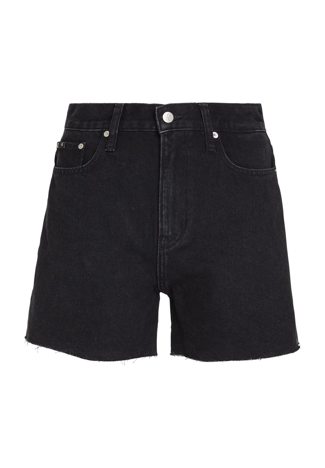 

Джинсовые шорты, хлопок, карманные заклепки, женские Calvin Klein Jeans, цвет Denim Black