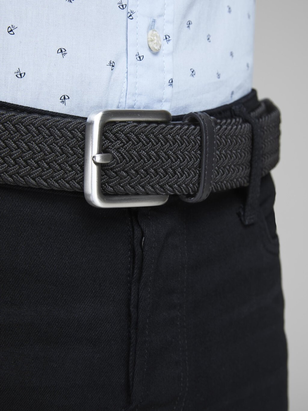 

Плетеный ремень JACSPRING BELT Jack & Jones, цвет black