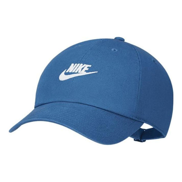 

Кепка Nike Sportswear Heritage86 Futura Washed Adjustable Back Hat 'Blue', синий