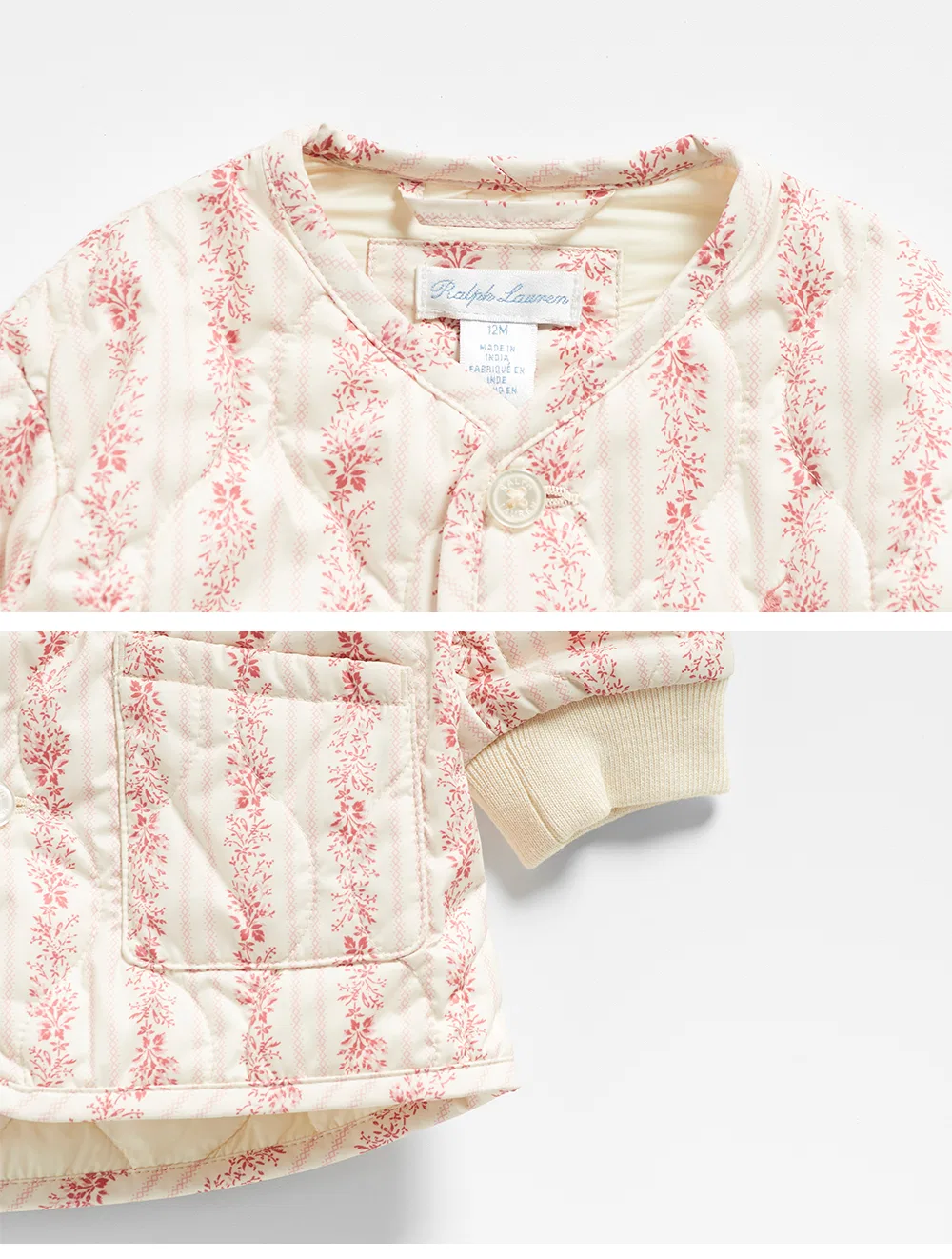 Детская стёганая куртка Floral от Polo Ralph Lauren Children — фото 4