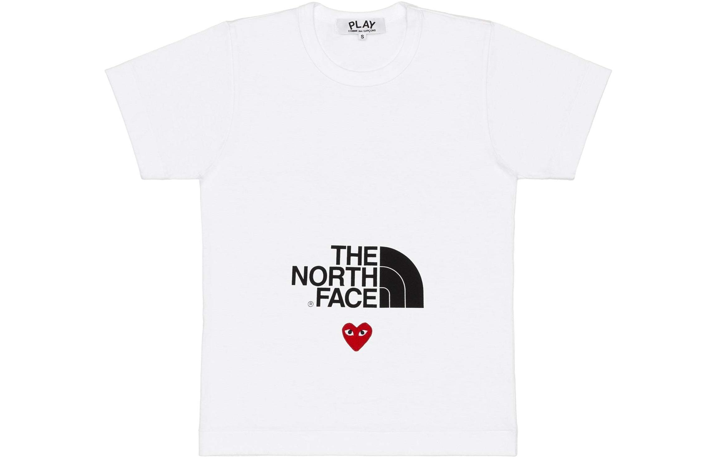 

CDG Play Футболка Comme Des Garcons Play Cdg X The North Face белая