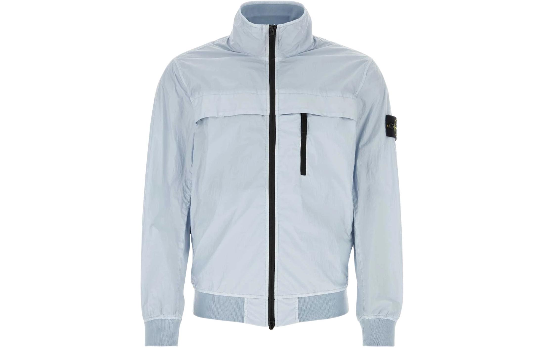 

Куртка на молнии с нашивкой-логотипом STONE ISLAND, Ice Frost Blue, Синий, Куртка на молнии с нашивкой-логотипом STONE ISLAND, Ice Frost Blue