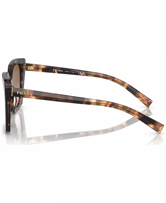Солнцезащитные очки женские Signature Square, PR 23ZS PRADA, коричневый — фото 4