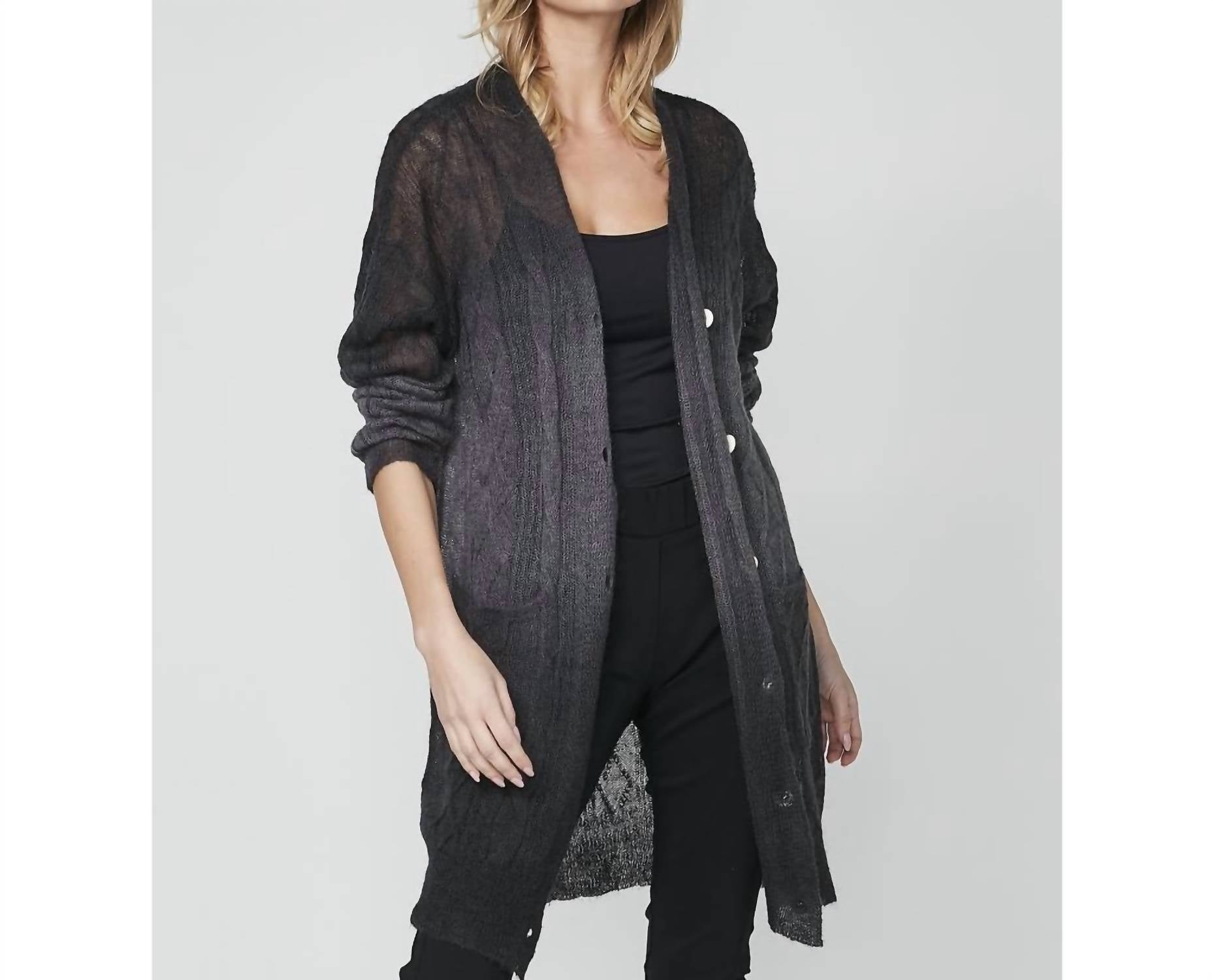 

Кардиган Raida Knit в черном миксе NU Denmark