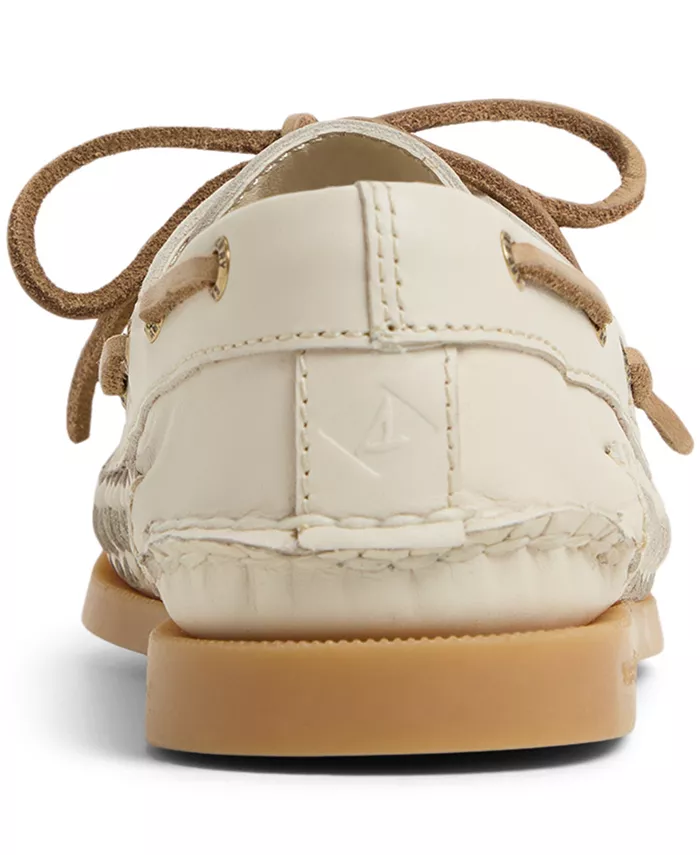Женские туфли-лодочки AO с круглым носком и плетением на 2 люверса Sperry, слоновая кость/кремовый — фото 3