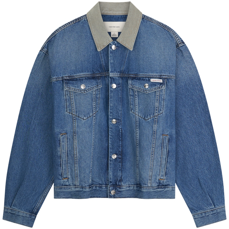 Джинсовая куртка мужская Calvin Klein, rg8-denim светло-синий — фото 2