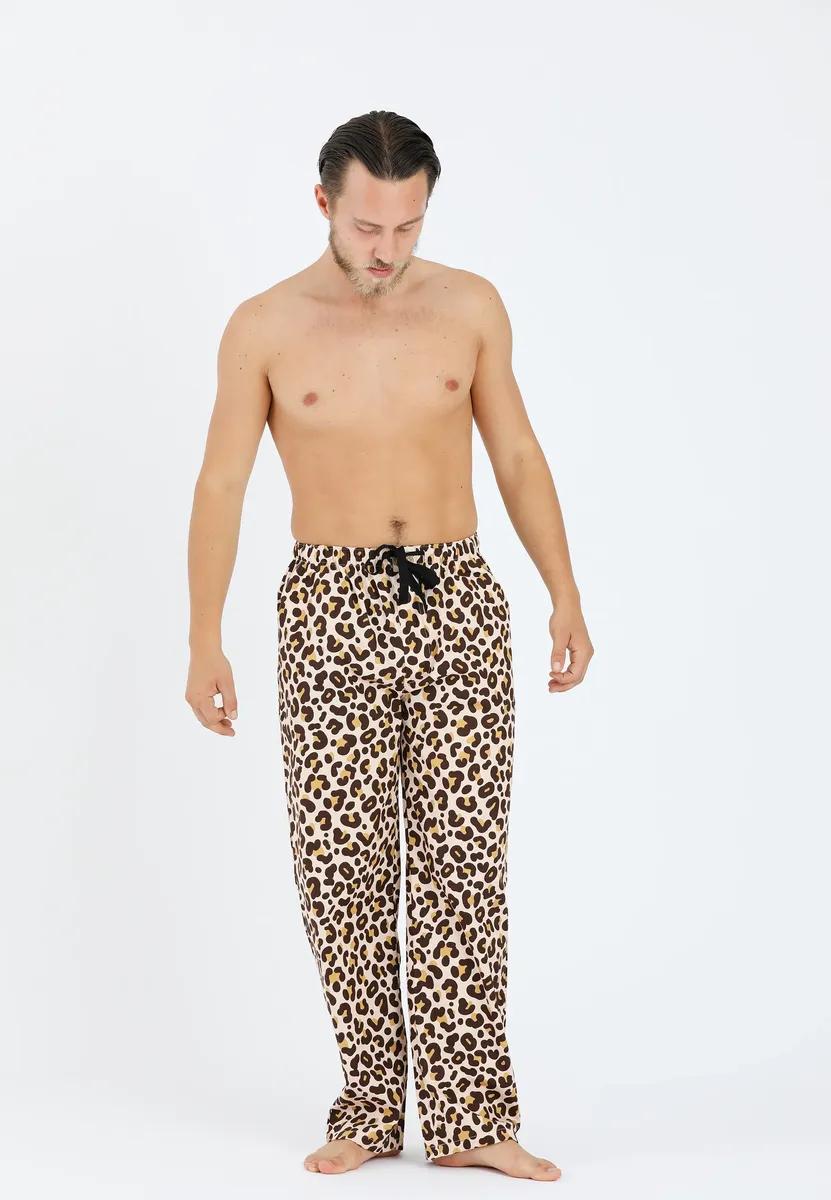 

Брюки из ткани Lousy Livin "Pant Leroy" с леопардовым принтом, бежевый