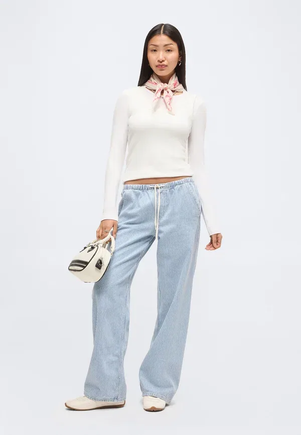 Джинсы свободные Easy 90s stripe Gap, синие — фото 2