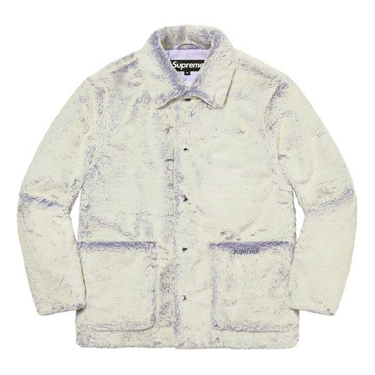 

Пальто Supreme 2-Tone Faux Fur Shop Coat 'White Purple'