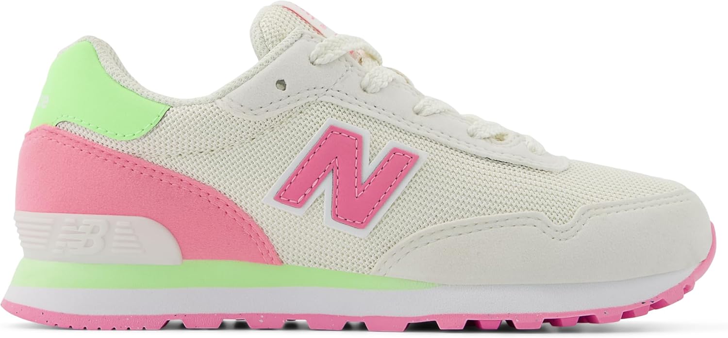 Кроссовки New Balance Kids 515 V1 на шнуровке, розовый — фото 2