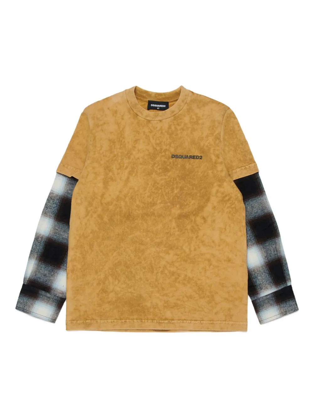 

Рубашка с логотипом DSQUARED2 KIDS, желтый