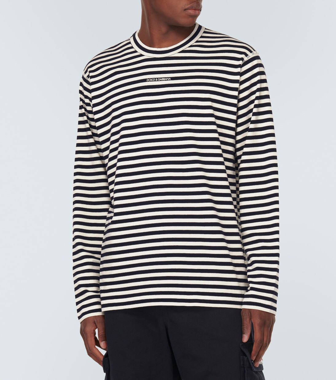 Футболка Dolce & Gabbana Striped, черный/белый
