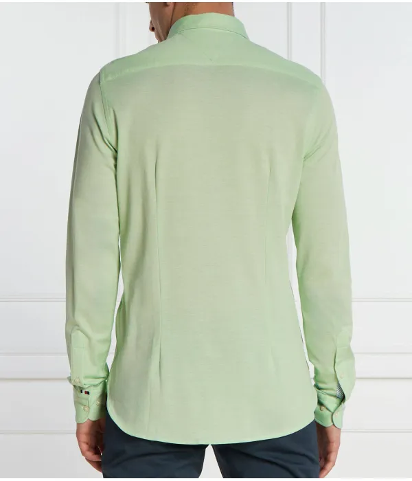 Рубашка Slim fit Tommy Hilfiger, зеленый — фото 4