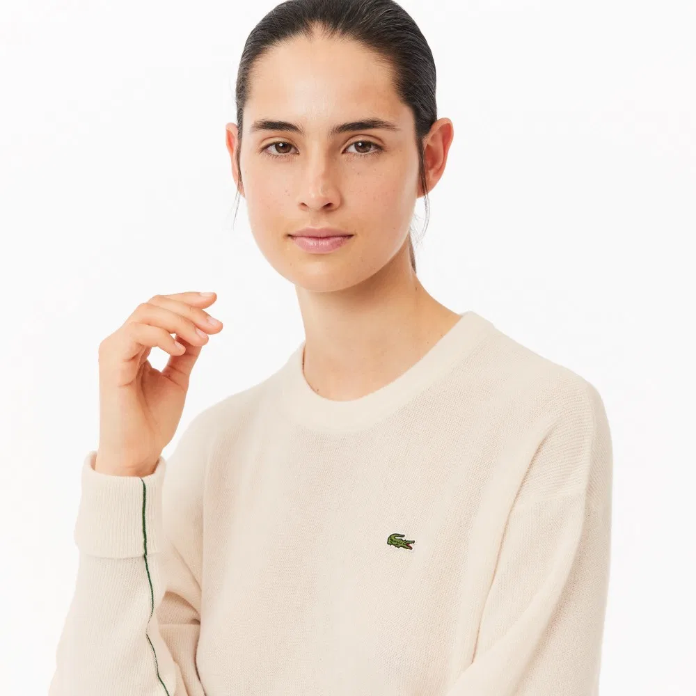 Свитер женский Lacoste Links Off-White — фото 2