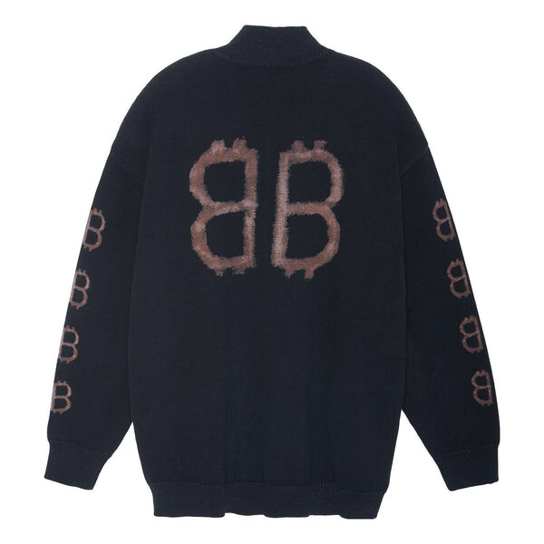 

Свитер crypto sweater medium fit 'black' Balenciaga, черный