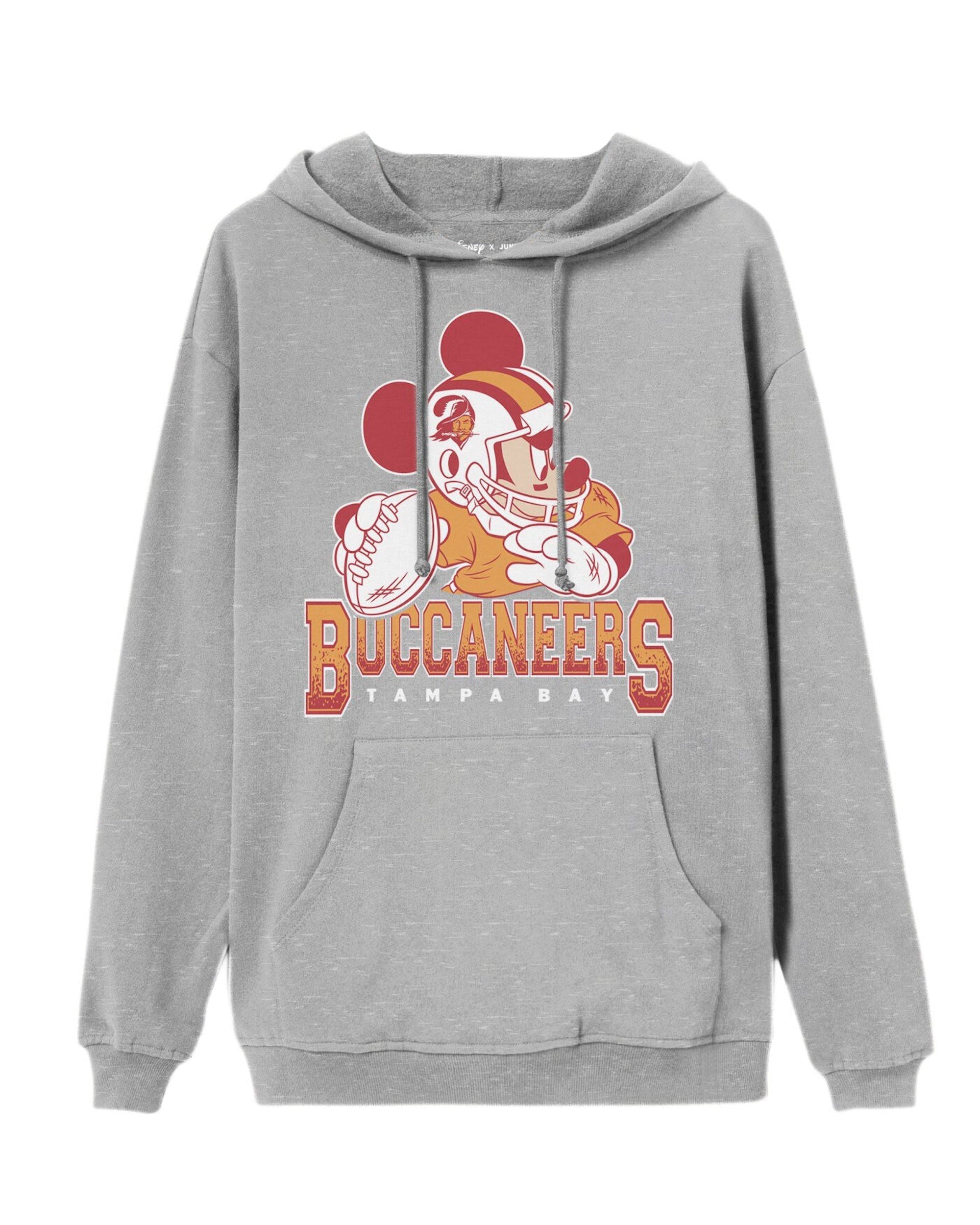 

Толстовка с капюшоном Buccaneers Mickey QB Junk Food Clothing, цвет heather grey