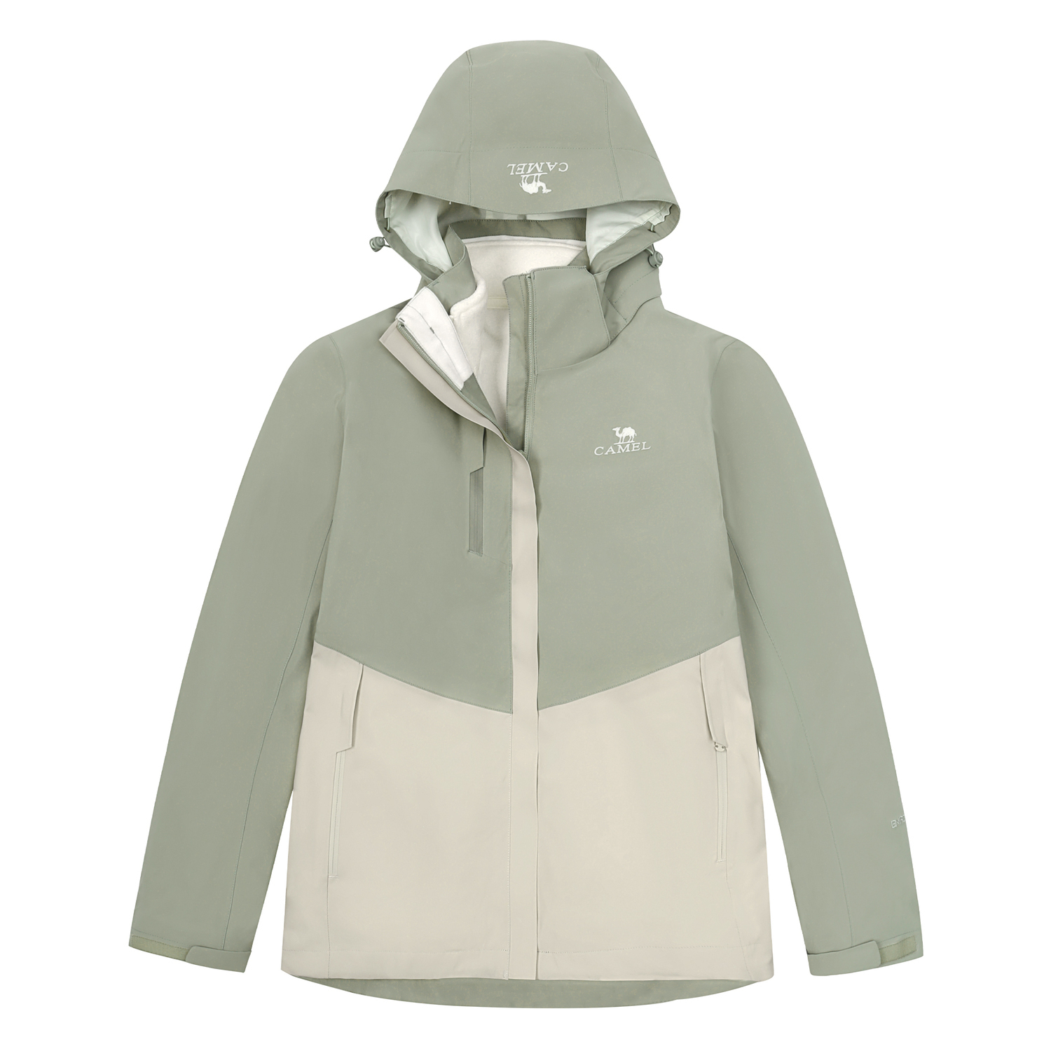 

CAMEL Ветровка для женщин All Weather, Silver Green/Oat Gray