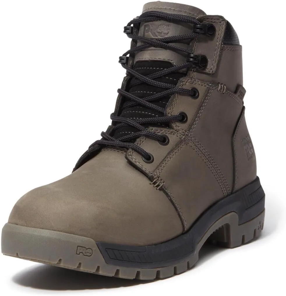 Мужские промышленные рабочие ботинки Timberland PRO Montauk с водонепроницаемым верхом и мягким носком, 6 дюймов, серый
