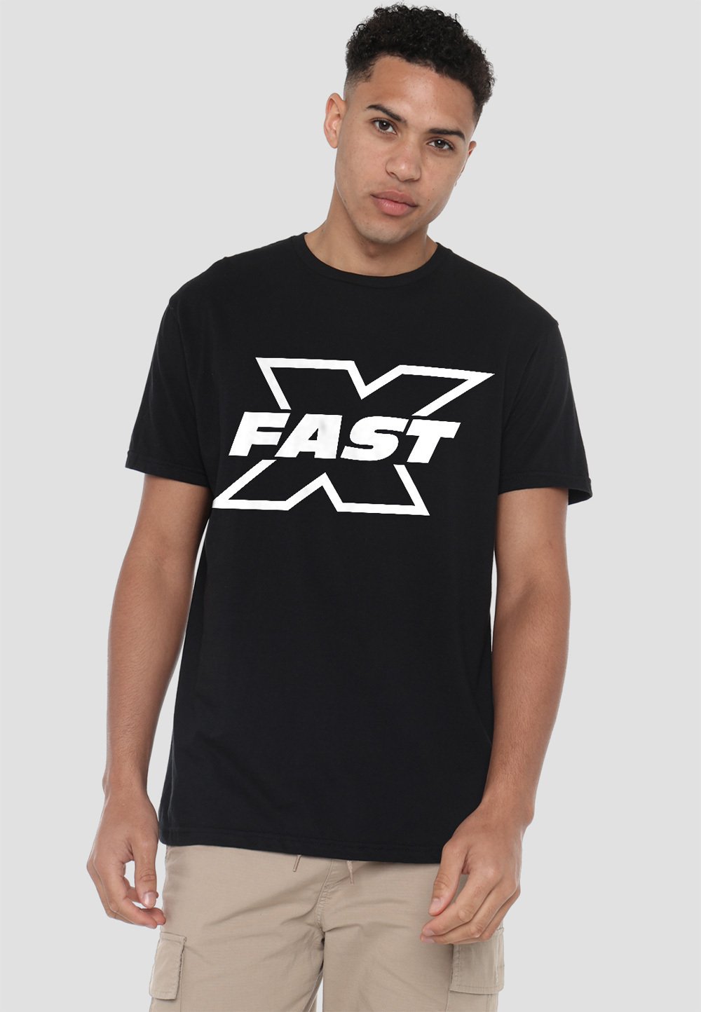 

Футболка с принтом FAST X MONO LOGO Cotton Soul, черный