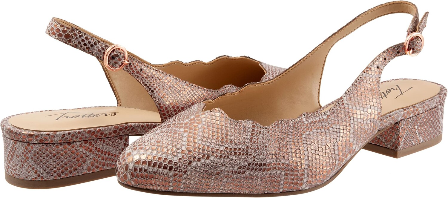 

Туфли Trotters Joselyn, цвет Rose Gold Metallic Snake