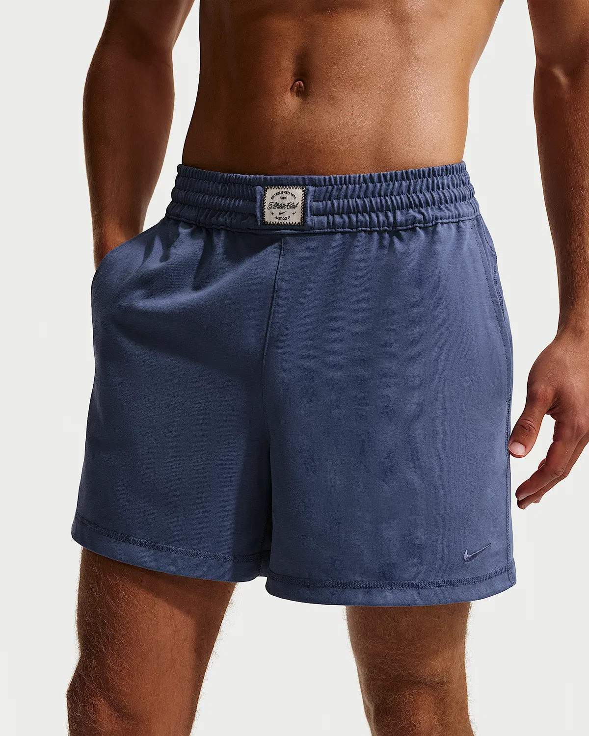 Мужские тренировочные шорты Nike N.A.C. Dri-FIT 5", Diffused Blue/Pale Ivory/Diffused Blue — фото 2