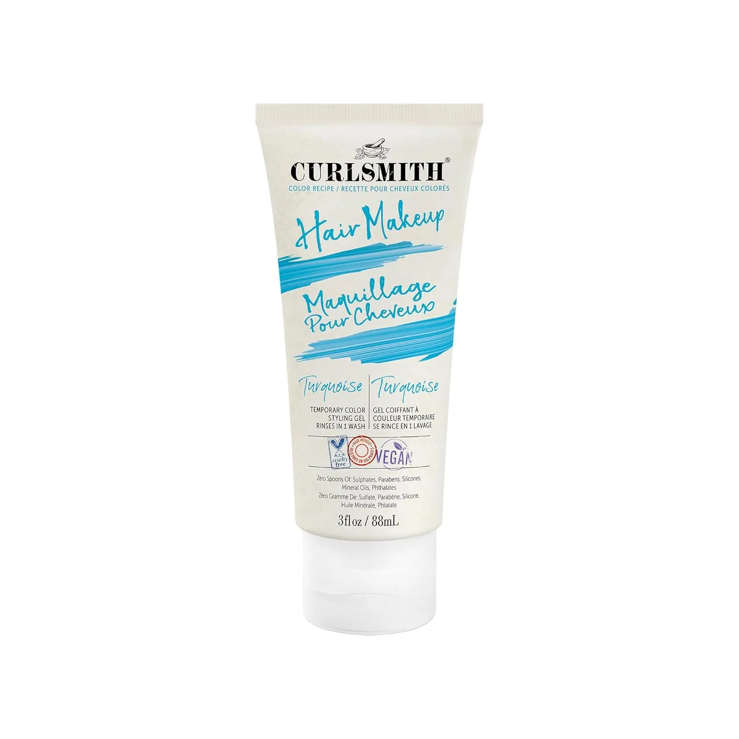 Временная краска-гель для волос Curlsmith Hair Makeup Vegan, бирюзовая Curlsmith, Turquoise