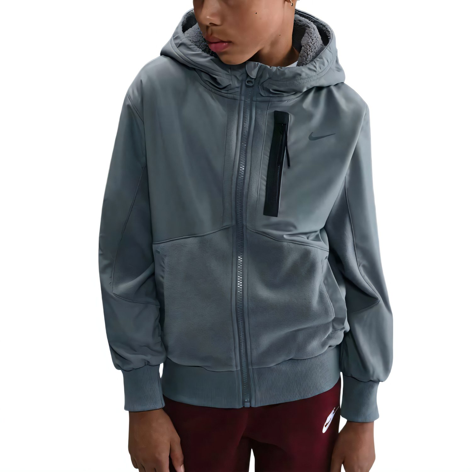 

Куртка Sportswear City Utility EasyOn Kids' Nike, серый/черный