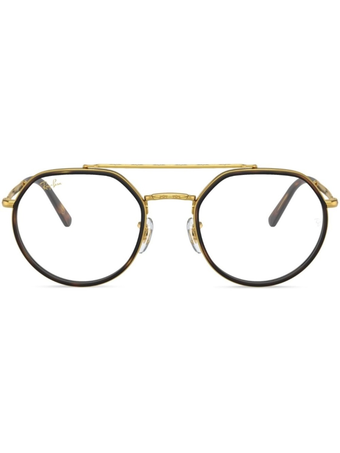 

Ray-Ban очки в круглой оправе, золотистый