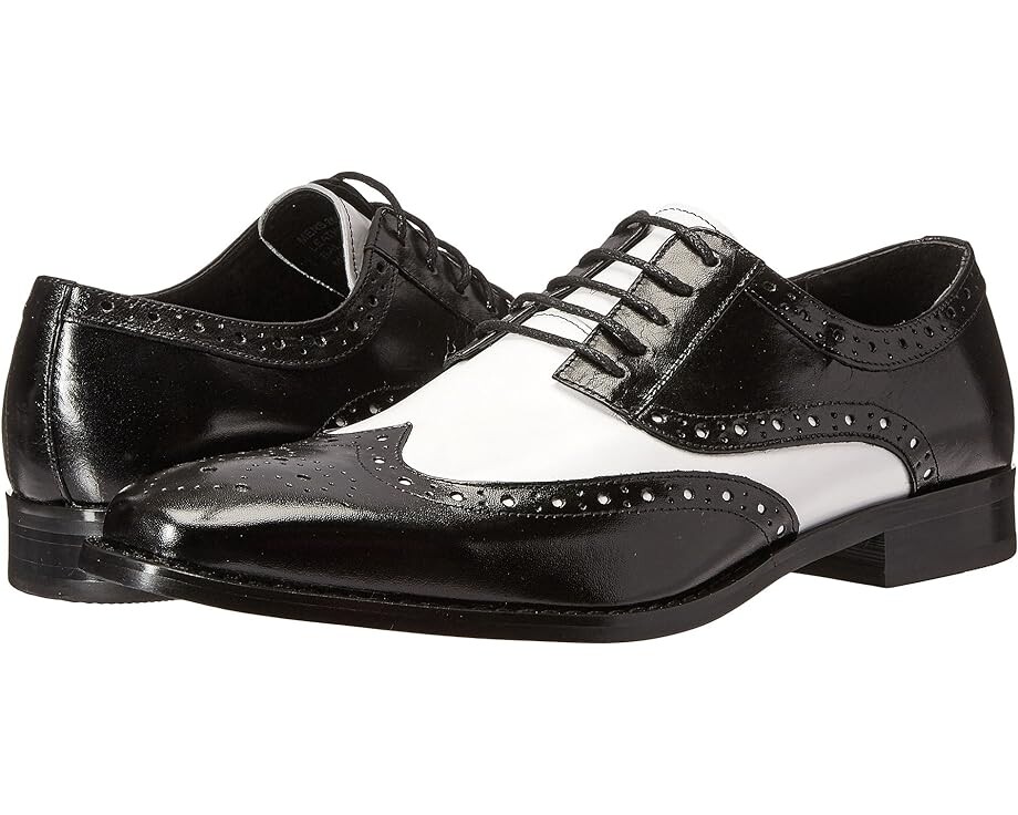 

Оксфорды Stacy Adams Tinsley Wingtip, цвет Black/White