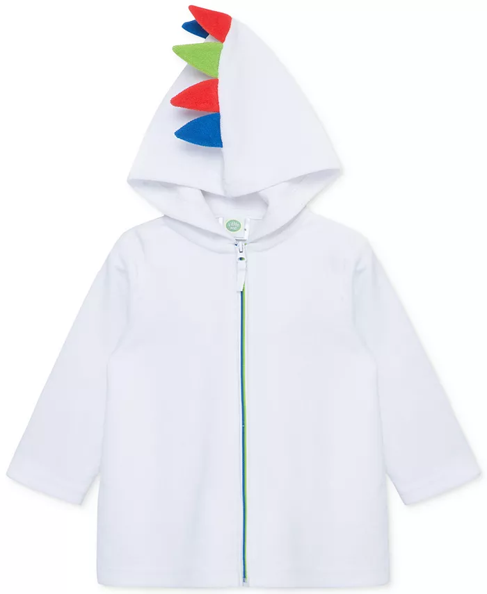 

Детский нейтральный халат с капюшоном Baby Boys Neutral Hooded Robe Coverup Little Me, белый